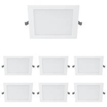 7 Luminárias Plafon Led 3000k Philips 18w 1300Lm Bivolt