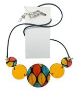 7 Maxi colares e 5 colares compridos em mdf artesanal