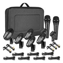 7 Microfones Bateria Skypix Sk-mks7 P/ Bumbo Caixa Tom Prato Cor Preto 7 Microfones Bateria Skypix Sk-mks7 P/ Bumbo Caixa Tom Prato Cor Preto