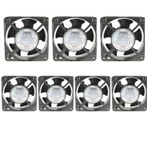 7 Microventiladores Preto 120x120x38mm 110/220v 2600rpm
