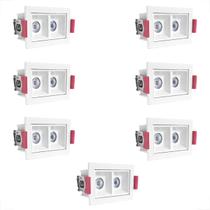 7 Mini Spot Downlight Duplo Led Embutir Varanda 3000k Bet57 7 Mini Spot Downlight Duplo Led Embutir Varanda 3000k Bet57