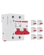 7 Minidisjuntor Bipolar 100 Amperes Curva C 10kA Steck