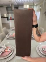 7 Módulos placas de cabeceira estofada Casal Adesiva Marrom