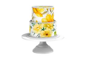 7 Papel Arroz Estampa Floral Flor Flores Envelopar Bolo Md.1 - Catia's Cakes