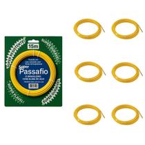7 Passa Fio Proaqua 15 Metros Profissional Nylon Flexível
