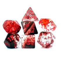 7 pçs conjunto de cristal estilo dnd dados conjunto poliédrico mesa jogo dados rpg dados