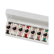 7 Pçs/set Moda Strass Relógio Feminino Pulseira de Couro Feminino Relógios de Quartzo (Sem Caixa) 7 Pçs/set Moda Strass Relógio Feminino Pulseira de Couro Feminino Relógios de Quartzo (Sem Caixa)