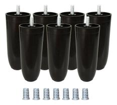 7 Pé Box 12cm Conico Com Bucha Americana Fixo Preto Móveis Cama Colchao Poltrona Sofá Rack Estante Armário Cômodo 7 Pé Box 12cm Conico Com Bucha Americana Fixo Preto Móveis Cama Colchao Poltrona Sofá Rack Estante Armário Cômodo