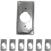 7 Placa Condulete 1 Polegada Alumínio 1 Tomada Redonda Sieg Furação Diagonal 7 Placa Condulete 1 Polegada Alumínio 1 Tomada Redonda Sieg Furação Diagonal