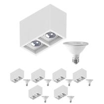 7 Plafon Sobrepor Recuo Save Energy + 2 Lâmp PAR30 10W 6500K 7 Plafon Sobrepor Recuo Save Energy + 2 Lâmp PAR30 10W 6500K