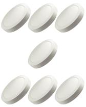 7 Plafon Superled Sobrepor 24w Biv 6500k Redondo Ourolux