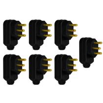 7 Plug Macho Pial Legrand 10A com Terra e Saída Lateral