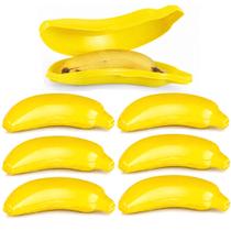7 Potes Transportar Banana Serviço Lancheira Almoço Case de Banana Não Suja nem Amassa