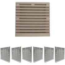 7 Protetores Plástico Ventilador Com Filtro 150mm Cinza 7 Protetores Plástico Ventilador Com Filtro 150mm Cinza