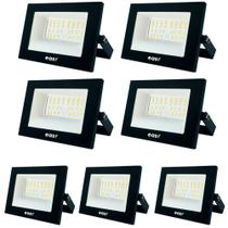 7 Refletor Led Easy 50W Luz Branco Frio 6500K Bivolt 127/220v