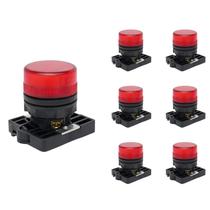 7 Sinaleiro LED Steck Luminoso Vermelho SLLSL1 Max Botton 7 Sinaleiro LED Steck Luminoso Vermelho SLLSL1 Max Botton