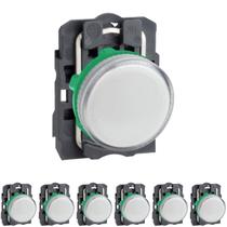 7 Sinaleiro Ø22mm Plástico P/ Lâmpada Ba9s Branco até 250V Schneider