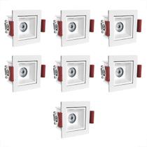 7 Spot Embutido Mini Led Downlight Recuado Sala 3000k Bet55 7 Spot Embutido Mini Led Downlight Recuado Sala 3000k Bet55
