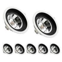 7 Spot Embutir AR70 GU10 Save Energy Foco Orbital 110/220vc 7 Spot Embutir AR70 GU10 Save Energy Foco Orbital 110/220vc