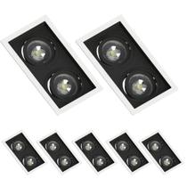 7 Spot Embutir Branco e Preto AR70 Base GU10 Save Energy 7 Spot Embutir Branco e Preto AR70 Base GU10 Save Energy