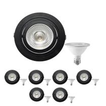 7 Spot Embutir Face Plana PAR30 + 1 Lâmpada LED 10W 6500K E27 7 Spot Embutir Face Plana PAR30 + 1 Lâmpada LED 10W 6500K E27