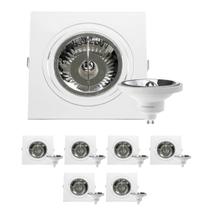 7 Spot Embutir Plana AR111 + Lâmpada LED 12W 4000K Save Energy 7 Spot Embutir Plana AR111 + Lâmpada LED 12W 4000K Save Energy