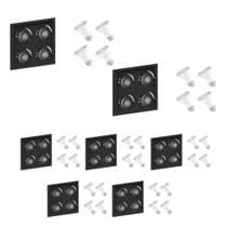 7 Spot Embutir Recuado PAR20 + Lâmpada LED 6W 2700K E27