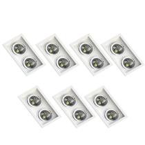 7 Spot Embutir Recuo Save Energy Duplo Par30 E27 Branco 7 Spot Embutir Recuo Save Energy Duplo Par30 E27 Branco