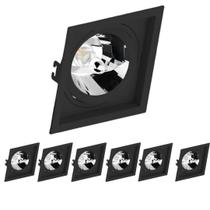 7 Spot Recuado Embutir Preto Gu10 Ar70 Save Energy Quadrado 7 Spot Recuado Embutir Preto Gu10 Ar70 Save Energy Quadrado