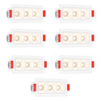 7 Spot Triplo Mini Led Embutido Downlight Micro Bet91