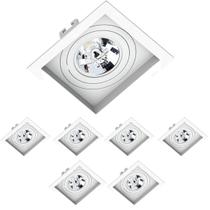 7 Spots Quadrado Embutir Recuado Ar111 Gu10 Save Energy 7 Spots Quadrado Embutir Recuado Ar111 Gu10 Save Energy