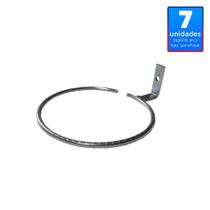 7 Suportes Anel 10cm Arco Parafusar Parede, Painel, Sem Vaso 7 Suportes Anel 10cm Arco Parafusar Parede, Painel, Sem Vaso