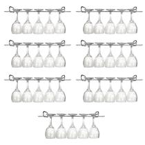 7 Suportes Organizador De Armário Porta Taças Cromado 35cm 7 Suportes Organizador De Armário Porta Taças Cromado 35cm