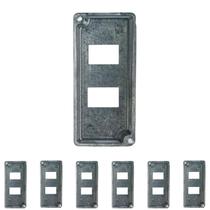 7 Tampa P/condulet 1 Polegada Múltiplo 2 Tomada Rj Sieg 7 Tampa P/condulet 1 Polegada Múltiplo 2 Tomada Rj Sieg