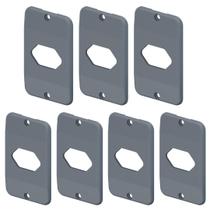 7 Tampas Para 1 Interruptor 3/4 Pol. Cinza Em Pvc Tigre