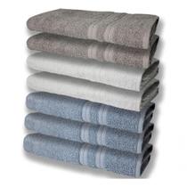 7 Toalhas Felpudas E Grossa 80x150 3 Azul 2 Branco 2 Cinza 7 Toalhas Felpudas E Grossa 80x150 3 Azul 2 Branco 2 Cinza