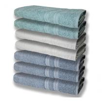 7 Toalhas Felpudas E Grossa 80x150 3 Azul 2 Branco 2 Verde 7 Toalhas Felpudas E Grossa 80x150 3 Azul 2 Branco 2 Verde
