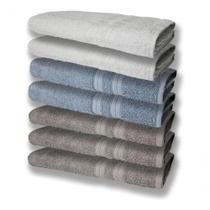 7 Toalhas Felpudas E Grossa 80x150 3 Cinza 2 Azul 2 Branco 7 Toalhas Felpudas E Grossa 80x150 3 Cinza 2 Azul 2 Branco