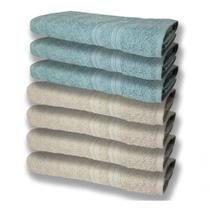 7 Toalhas Felpudas E Grossa 80x150 4 Bege 3 Verde 7 Toalhas Felpudas E Grossa 80x150 4 Bege 3 Verde