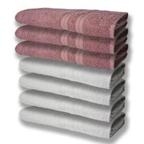 7 Toalhas Grande Super Felpudas e Grossa 80x150 4 Branco 3 Rosê 7 Toalhas Grande Super Felpudas e Grossa 80x150 4 Branco 3 Rosê