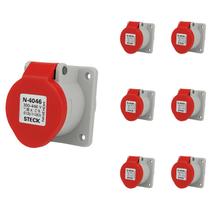 7 Tomada Embutir Newkon 16A 3P+T Steck 380/440V IP44 N4046 7 Tomada Embutir Newkon 16A 3P+T Steck 380/440V IP44 N4046