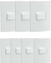 7 un conjunto interruptor simples lunare 10a 250v schneider