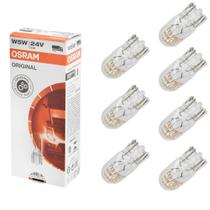 7 un Lâmpadas Pingão Especial Automotiva 5w 24v Ledvance Osram T10 7 un Lâmpadas Pingão Especial Automotiva 5w 24v Ledvance Osram T10
