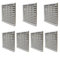 7 Venezianas Grelha C/ Filtro Para Microventilador Metaltex