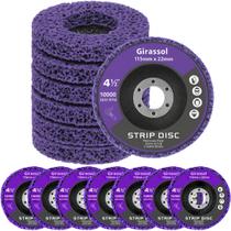 7 x Discos Flap Strip 115mm x 22mm 4.1/2" Polidor Removedor Tinta Fundos Vernizes Roxo 7xFSTRIP-115mm-RX
