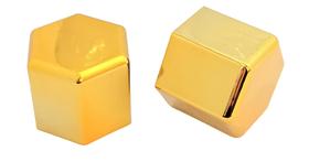 70 Capa De Porca Mini Hungara Dourada Metalizada Caminhão 32/33mm
