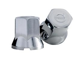 70 Capa Porca Compativel Volvo Logo Cromada Caminhao 33mm