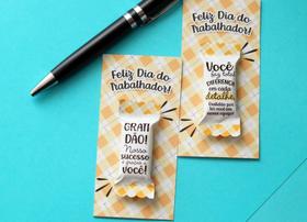 70 card com balinha dia do trabalhador mimo para cliente, empresa, amigos