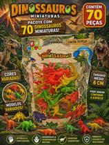 70 dinossauros miniaturas de brinquedo dinossauros plastico jurassic decoração bonecos