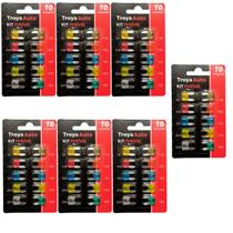 70 Mini Fusível Automotivo Carro Moto 5a 30a